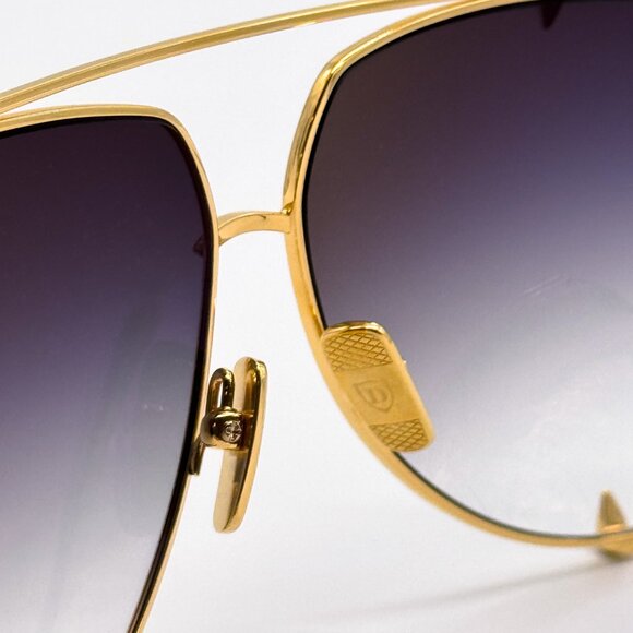 NEW DITA TALON-23007-D 18K GOLD GREY UNISEX TITANIUM SUNGLASSES DITA - Picture 10 of 16